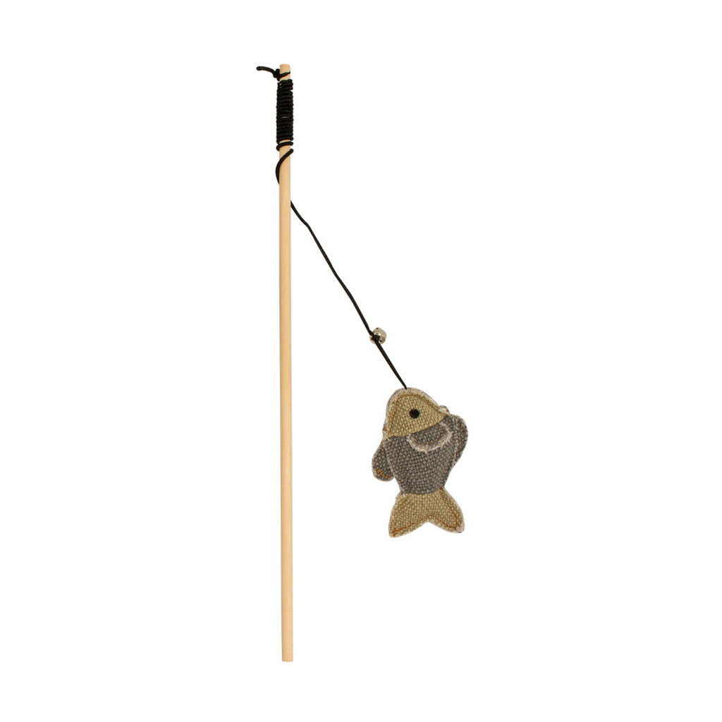 Duvo+ Canvas Playing Rod Fish 40X6,8X4Cm Grey